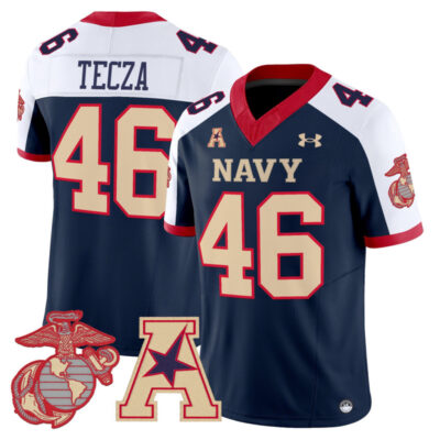 Navy Midshipmen Vapor USMC Premier Jersey - Navy Alternate / Alex Tecza