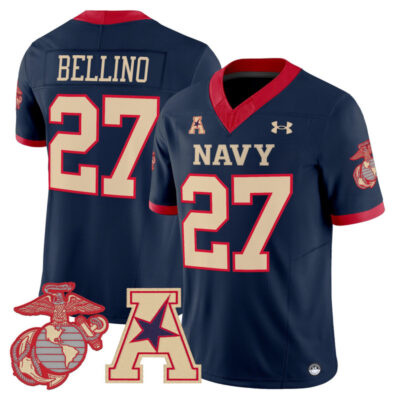 Navy Midshipmen Vapor USMC Premier Jersey - Navy / Joe Bellino