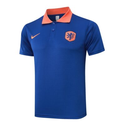 Alternative view of Netherlands Polo + Pants Training Tracksuit 2024 2025 Blue