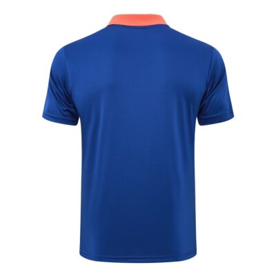 Netherlands Polo + Pants Training Tracksuit 2024 2025 Blue - Image 3