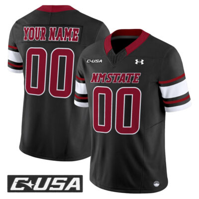 New Mexico State Aggies 2025 Vapor Limited Custom Jersey - Black