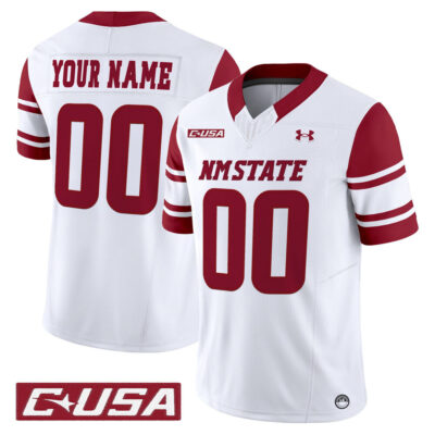 New Mexico State Aggies 2025 Vapor Limited Custom Jersey - White
