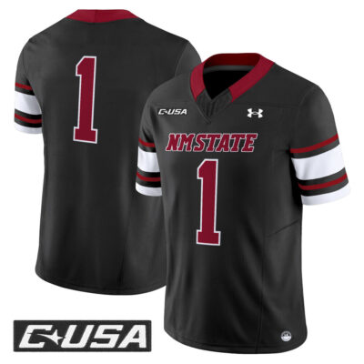 New Mexico State Aggies 2025 Vapor Limited Jersey - Black #1 Team