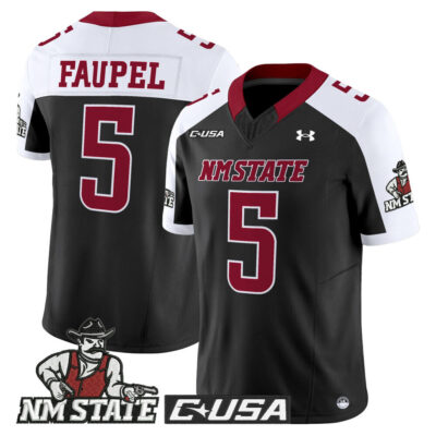 New Mexico State Aggies 2025 Vapor Limited Jersey - Black Alternate Donovan Faupel