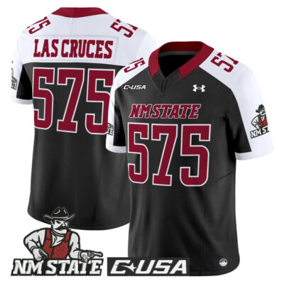 New Mexico State Aggies 2025 Vapor Limited Jersey - Black Alternate Las Cruces 575