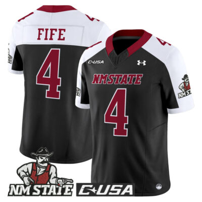 New Mexico State Aggies 2025 Vapor Limited Jersey - Black Alternate Logan Fife