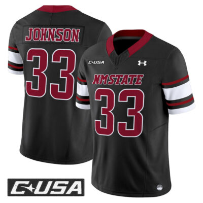 New Mexico State Aggies 2025 Vapor Limited Jersey - Black Charley Johnson