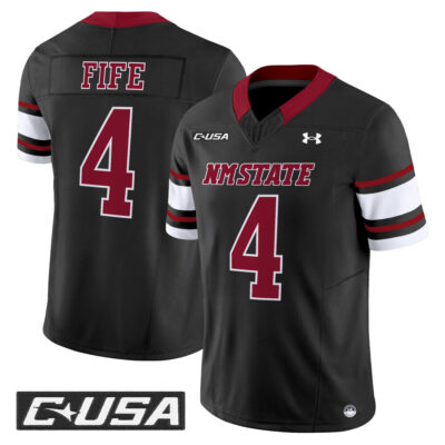 New Mexico State Aggies 2025 Vapor Limited Jersey - Black Logan Fife