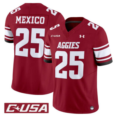 New Mexico State Aggies 2025 Vapor Limited Jersey - Crimson #25 New Mexico