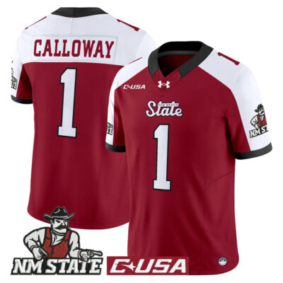 New Mexico State Aggies 2025 Vapor Limited Jersey - Crimson Alternate Kadarius Calloway
