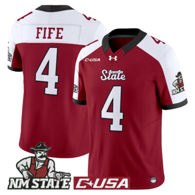 New Mexico State Aggies 2025 Vapor Limited Jersey - Crimson Alternate Logan Fife