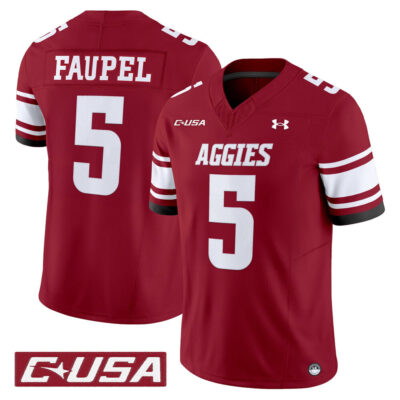 New Mexico State Aggies 2025 Vapor Limited Jersey - Crimson Donovan Faupel