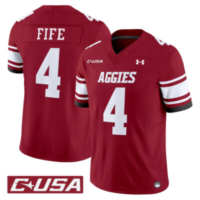 New Mexico State Aggies 2025 Vapor Limited Jersey - Crimson Logan Fife