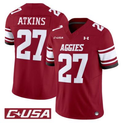 New Mexico State Aggies 2025 Vapor Limited Jersey - Crimson Pervis Atkins