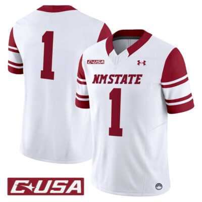 New Mexico State Aggies 2025 Vapor Limited Jersey - White #1 Team