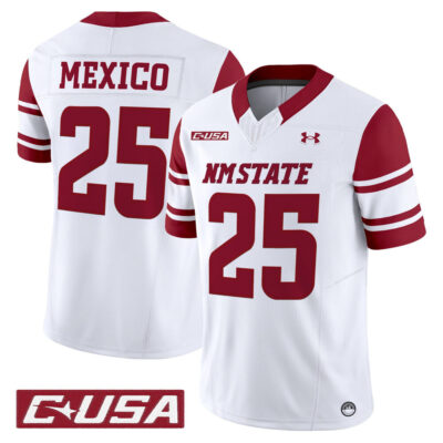 New Mexico State Aggies 2025 Vapor Limited Jersey - White #25 New Mexico