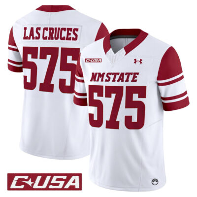 New Mexico State Aggies 2025 Vapor Limited Jersey - White Las Cruces 575