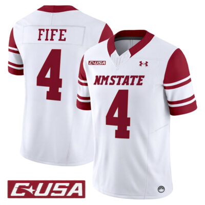 New Mexico State Aggies 2025 Vapor Limited Jersey - White Logan Fife
