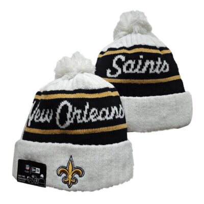 New Orleans Saints Cuffed Knit Hat with Pom