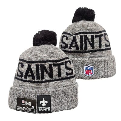 New Orleans Saints Cuffed Knit Hat with Pom