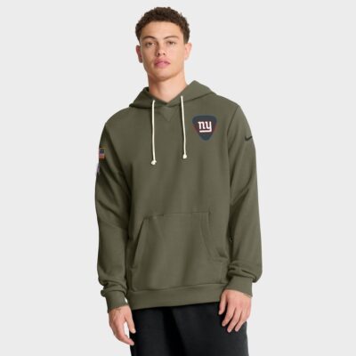 New York Giants 2025 Salute to Service Sideline Standard Issue Dri-FIT Hoodie - Olive