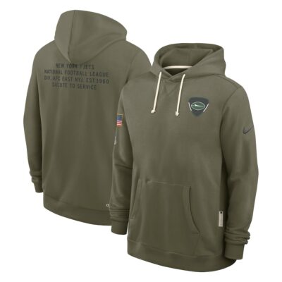 New York Jets 2025 Salute to Service Sideline Standard Issue Dri-FIT Hoodie - Olive
