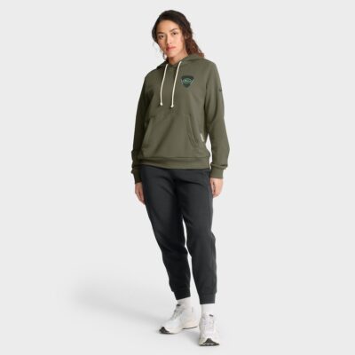 New York Jets Women's 2025 Salute to Service Sideline Standard Issue Dri-FIT Hoodie - Olive - Image 3
