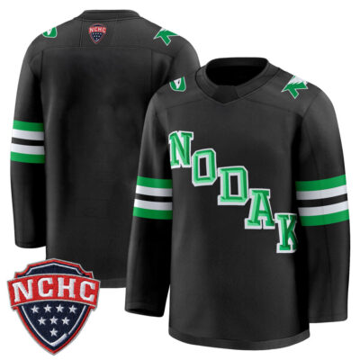 North Dakota Fighting Hawks 2025/26 Premium Jersey - Black Team