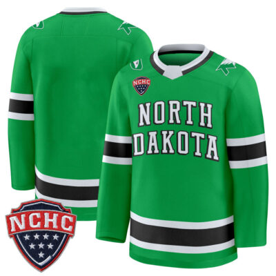 North Dakota Fighting Hawks 2025/26 Premium Jersey - Green Team