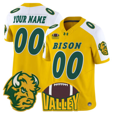 North Dakota State Bison 2025 Vapor Limited Custom Jersey - Gold Alternate