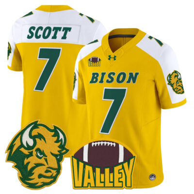 North Dakota State Bison 2025 Vapor Limited Jersey - Gold Alternate DJ Scott