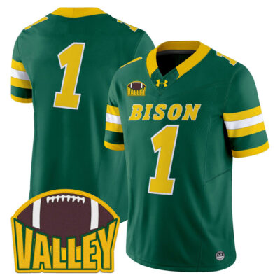 North Dakota State Bison 2025 Vapor Limited Jersey - Green #1 Team