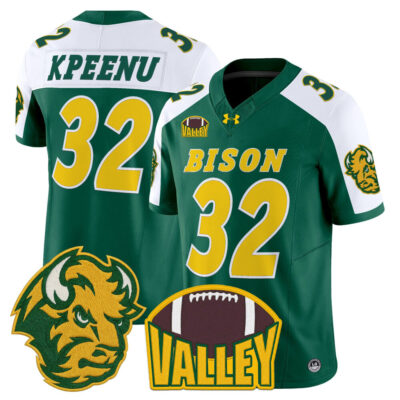 North Dakota State Bison 2025 Vapor Limited Jersey - Green Alternate Barry Kpeenu