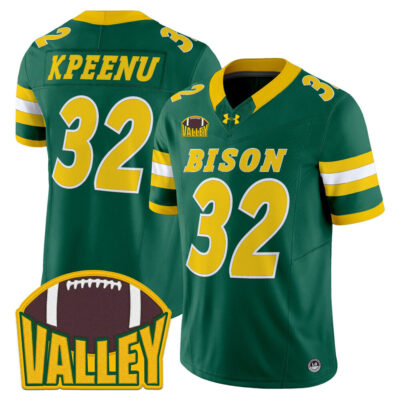 North Dakota State Bison 2025 Vapor Limited Jersey - Green Barry Kpeenu