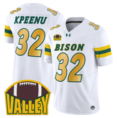 North Dakota State Bison 2025 Vapor Limited Jersey - White Barry Kpeenu