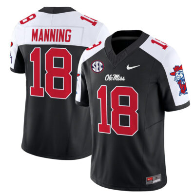 Ole Miss Rebels 2025 Vapor Limited Jersey - Black Alternate Archie Manning