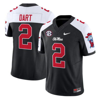 Ole Miss Rebels 2025 Vapor Limited Jersey - Black Alternate Jaxson Dart