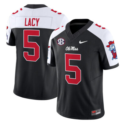 Ole Miss Rebels 2025 Vapor Limited Jersey - Black Alternate Kewan Lacy