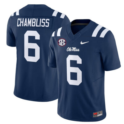Ole Miss Rebels 2025 Vapor Limited Jersey - Navy Trinidad Chambliss