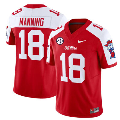 Ole Miss Rebels 2025 Vapor Limited Jersey - Red Alternate Archie Manning