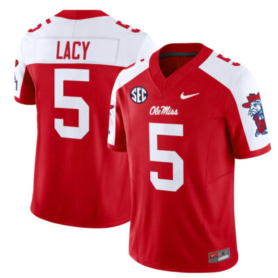 Ole Miss Rebels 2025 Vapor Limited Jersey - Red Alternate Kewan Lacy