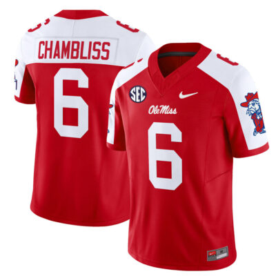Ole Miss Rebels 2025 Vapor Limited Jersey - Red Alternate Trinidad Chambliss
