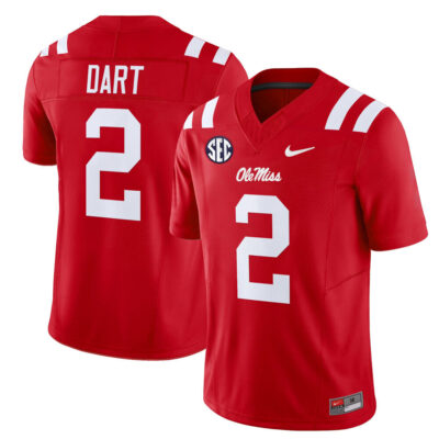 Ole Miss Rebels 2025 Vapor Limited Jersey - Red Jaxson Dart