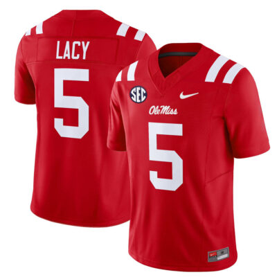 Ole Miss Rebels 2025 Vapor Limited Jersey - Red Kewan Lacy