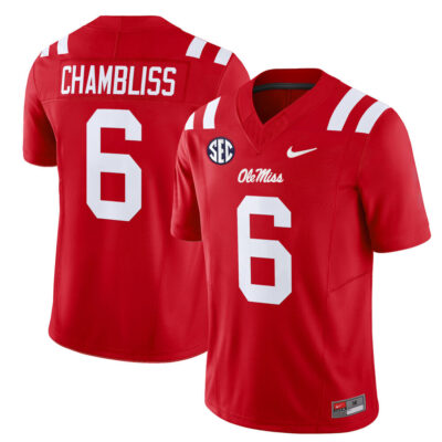 Ole Miss Rebels 2025 Vapor Limited Jersey - Red Trinidad Chambliss