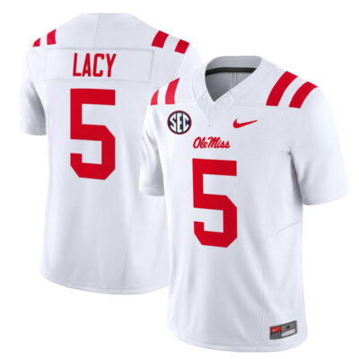 Ole Miss Rebels 2025 Vapor Limited Jersey - White Kewan Lacy