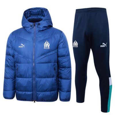 Olympique Marseille 24/25 Hooded Puffer Jacket Suit