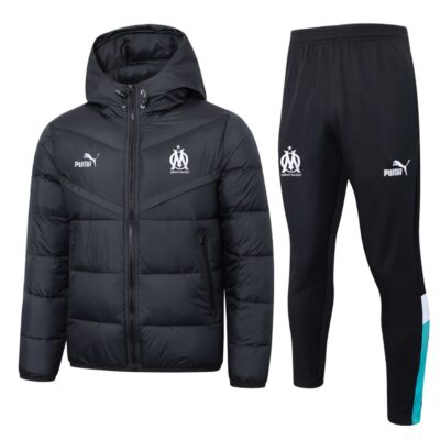 Olympique Marseille 24/25 Hooded Puffer Jacket Suit