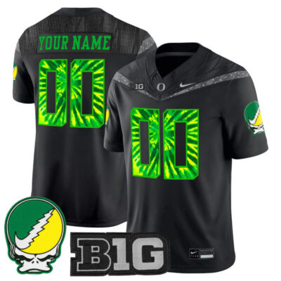 Oregon Ducks 2025 "Grateful Ducks" Vapor Limited Custom Jersey - Black