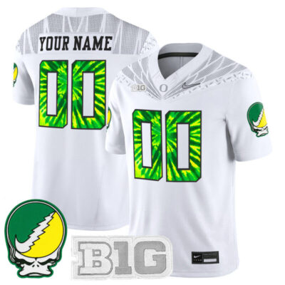 Oregon Ducks 2025 "Grateful Ducks" Vapor Limited Custom Jersey - White